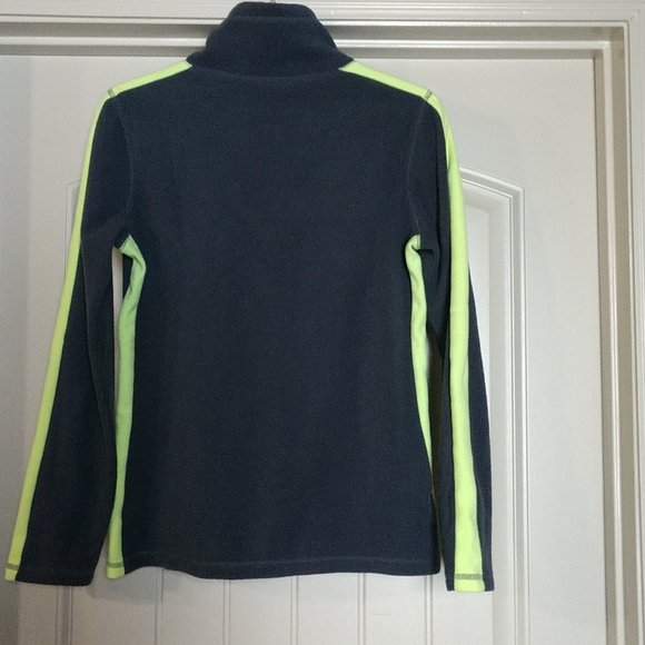 Fleece Pullover. Size small. Old Navy mock turtleneck gray and green. - Picture 6 of 7